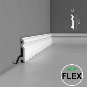 Плинтус Гибкий Orac Decor SX137F Д200xШ1.5xВ9.9 см Лепнина из Дюрополимера / Орак Декор.