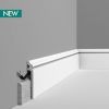 Плинтус Orac Decor SX186 Д200xШ2.2xВ13.8 см Лепнина из Дюрополимера / Орак Декор.