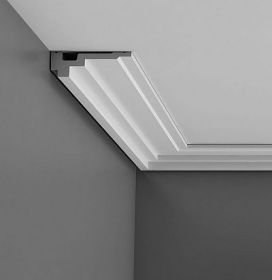Карниз Гладкий Orac Decor С355 Д200xШ11.1xВ3.5 см Лепнина из Полиуретана / Орак Декор.
