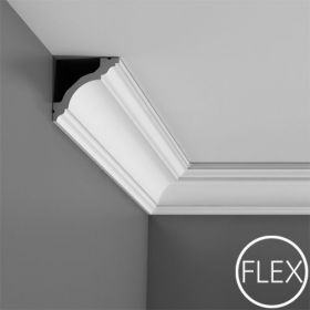 Карниз Гибкий Orac Decor С213F Д200xШ8xВ8 см Лепнина из Полиуретана / Орак Декор.