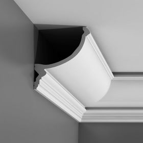 Карниз Гладкий Orac Decor С900 Д200xШ14.6xВ17.1 см Лепнина из Полиуретана / Орак Декор.