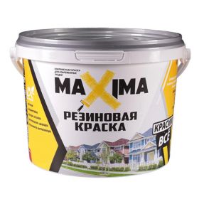 Резиновая Краска Maxima 1 кг №109 - Коралл Универсальная для Внутренних и Наружных Работ / Максима.