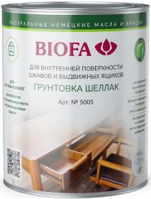 Грунтовка Шеллак на Водной Основе Biofa 5005 0.125л Бесцветная для Внутренних Работ / Биофа 5005.