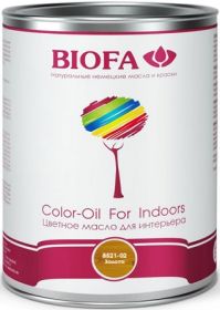 Цветное Масло для Интерьера Biofa Золото 8521-02 1л для Внутренних Работ / Биофа 8521-02.