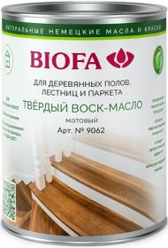 Твердый Воск-Масло Профессиональный Biofa 9062 Матовый 10л для Внутренних Работ / Биофа 9062.