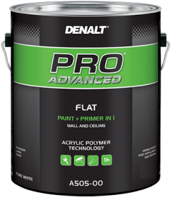 Краска для Стен и Потолка Denalt 505 Pro Ultra 3.78л Матовая, Самогрунтующаяся.