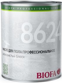 Масло для Пола Biofa 8624 0.375л Профессиональное, Шелковистый Блеск для Внутренних Работ / Биофа 8624.
