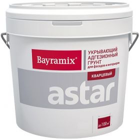 Грунт Bayramix Astar 15кг Кварцевый, Укрывающий, №81 для Внутренних и Наружных Работ / Байрамикс Астар.