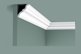 Карниз Гладкий Orac Decor C325 Д200xШ7xВ6.5 см Лепнина / Орак Декор.
