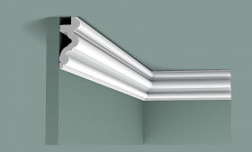 Карниз Гладкий Orac Decor C324 Д200xШ3.4xВ8.3 см Лепнина / Орак Декор.
