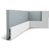 Плинтус Orac Decor SX163 Square Д200xШ1.3xВ10.1 см Лепнина из Дюрополимера / Орак Декор.