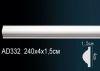 Молдинг Perfect AD332F Гибкий Д240xШ1.5xВ4 см /Перфект.