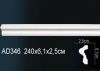 Молдинг Perfect AD346 Д240xШ2.5xВ6.1 см /Перфект.