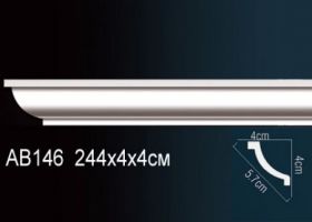 Карниз Потолочный Perfect AB146 Д240xШ4xВ4 см /Перфект.
