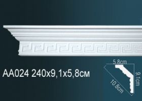 Карниз Потолочный Perfect AA024 Д240xШ5.8xВ9.1 см /Перфект.