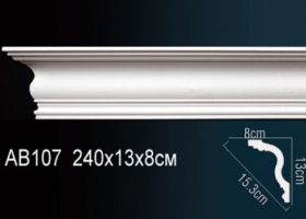 Карниз Потолочный Perfect AB107 Д240xШ8xВ13 см /Перфект.