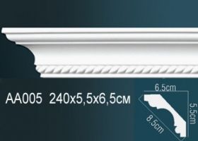 Карниз Потолочный Perfect AA005F Гибкий Д240xШ6.5xВ5.5 см /Перфект.