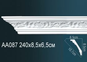 Карниз Потолочный Perfect AA087F Гибкий Д240xШ6.5xВ8.5 см /Перфект.