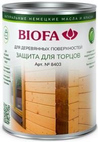 Средство для Защиты Торцов Biofa 8403 10л 8455-4307 Коньяк Быстросохнущее / Биофа 8403.