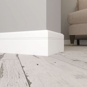 Плинтус Ultrawood Base 5380 p (Белый-Крашенный) Д2000хВ110хШ10 мм / Ультравуд.