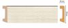 Плинтус Напольный Decomaster D234-1070 ШК/15 В58хШ16хД2400 мм / Декомастер.