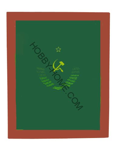 Изготовление трафарета. Засветка рамки с натянутой сеткой