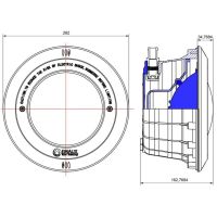 Корпус прожектора Aquaviva PAR56 NP300-S S/S накладка