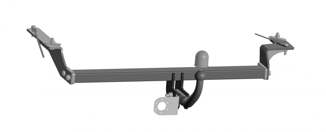 Фаркоп Москвич 3 2022- крепление шара на двух болтах