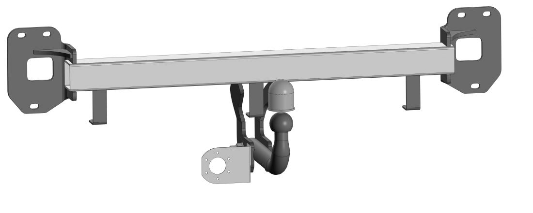 Фаркоп Geely Tugella 2019- крепление шара на двух болтах