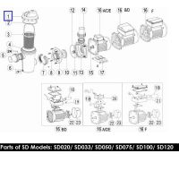 Крышка для насосов Aquaviva серии SC/SD (01041043)