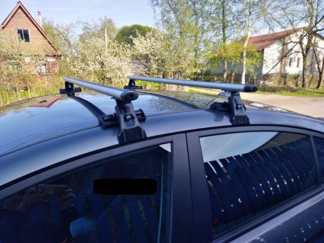 Багажник "Евродеталь" универсальный, с аэродинамическими дугами