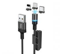 Кабель Hoco DU42 3в1 USB на Type-C-Micro-Lightning