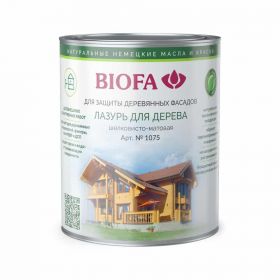 Лазурь для Дерева Biofa 1075 1л 1011 Тимос Шелковисто-Матовая / Биофа 1075.