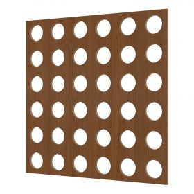 Перфорированная Панель Cosca Форо 16 ХДФ Орех В2790хШ1020 мм / Коска.