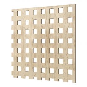 Перфорированная Панель Cosca Квадро 10-20 ХДФ Клён В2790хШ1020 мм / Коска.