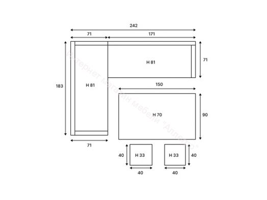 Комплект ZORRO (диваны + пуфы + стол со стеклом) с подушками, ротанг искусственный, Коричневый