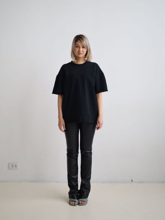 Футболка оверсайз черная