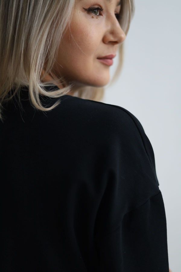 Футболка оверсайз черная