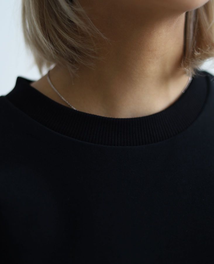 Футболка оверсайз черная