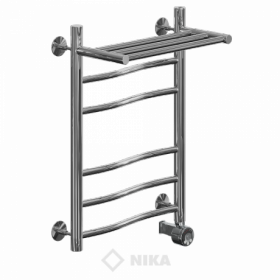 Полотенцесушитель Ника ЛВ (Г) ВП-60/60/67 с Полочкой Электрический