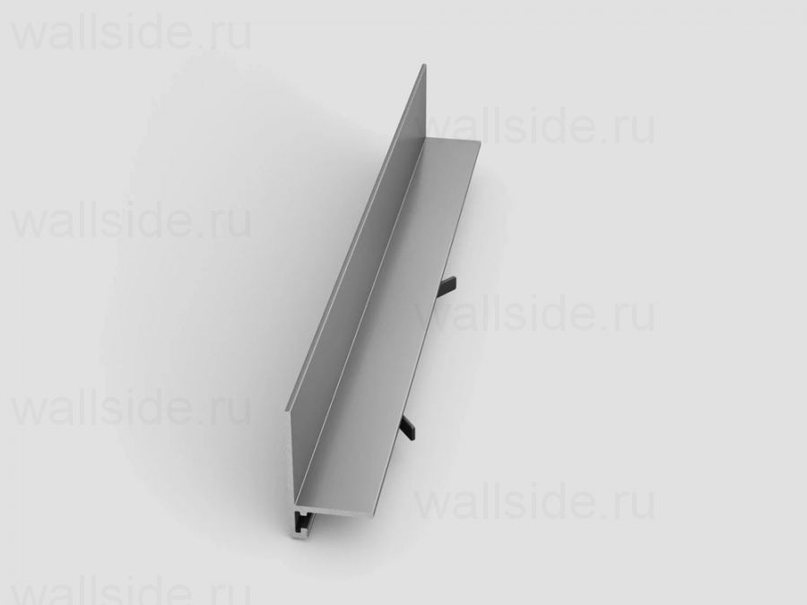 Микроплинтус Micro L Laconistiq серебро