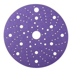 Sandwox Purple Диск на пленочной основе, циркониевый корунд, Multi holes, Р80, 150мм., в упаковке 50шт.