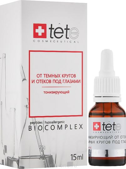 Биокомплекс тонизирующий для век от отеков и темных кругов под глазами Tete cosmeceutical (Тете косметик) 15 мл