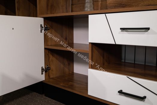 Тумба под ТВ 54.05 Гамма 1200 мм, Таксония/Белый