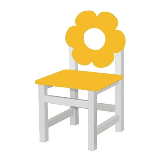 РК-54.2 Стул МДФ нерегулируемый  "Цветок оранжевый"