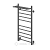 Полотенцесушитель Ника WAY II-100/50 U с Полкой Черный Матовый.
