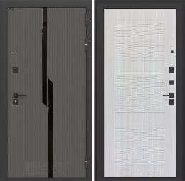 Дверь входная Лабиринт CARBON 06 Сандал белый