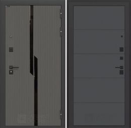 Дверь входная Лабиринт CARBON 13 Графит софт