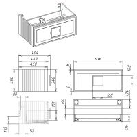 схема тумбы La Fenice Cubo 100