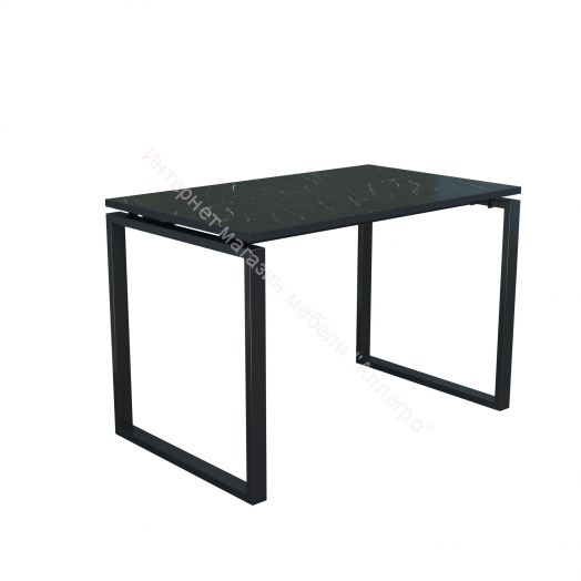 Стол компьютерный Янтарь 55.08, мрамор Чёрный/металл Чёрный